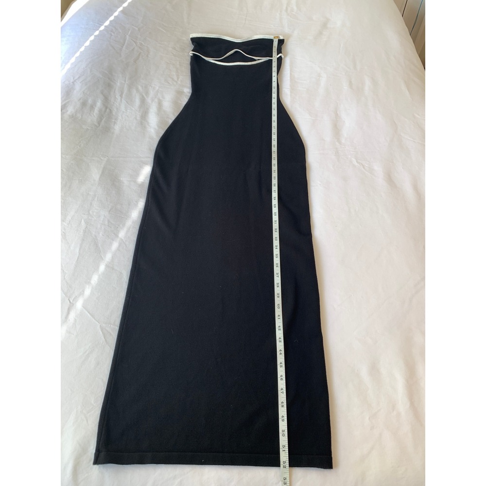 Peppermayo When In Rome Knit Maxi Dress Strapless Cutout Contrast Trim / SZ L/XL - Picture 16 of 16